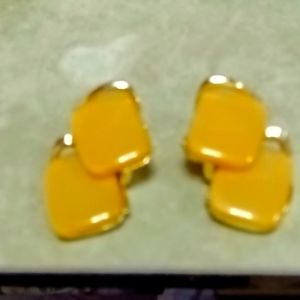 LISNER clip on lucite earrings